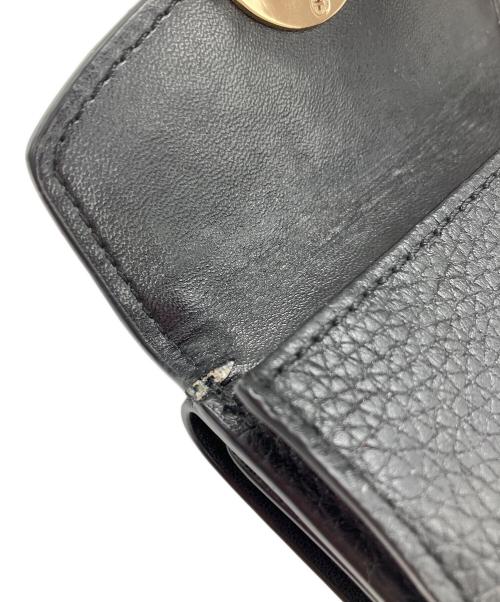 MICHAEL KORS（マイケル・コース）MICHAEL KORS (マイケル・コース) 3つ折り財布 ブラックの古着・服飾アイテム