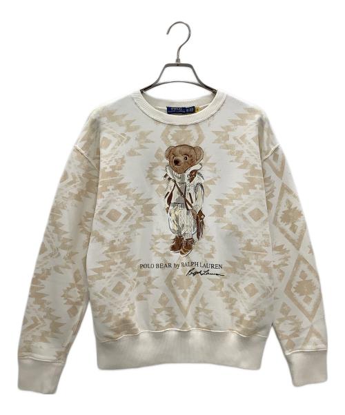 POLO RALPH LAUREN（ポロ・ラルフローレン）POLO RALPH LAUREN (ポロ・ラルフローレン) スウェット　POLO RALPH LAUREN　レディース　 ベージュ サイズ:XLの古着・服飾アイテム
