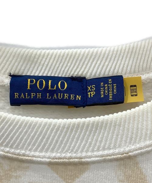 POLO RALPH LAUREN（ポロ・ラルフローレン）POLO RALPH LAUREN (ポロ・ラルフローレン) スウェット　POLO RALPH LAUREN　レディース　 ベージュ サイズ:XLの古着・服飾アイテム
