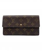 LOUIS VUITTONルイ ヴィトン）の古着「長財布　LOUIS VUITTON　M61725　モノグラム　ポシェット・ポルトモネ クレディ」