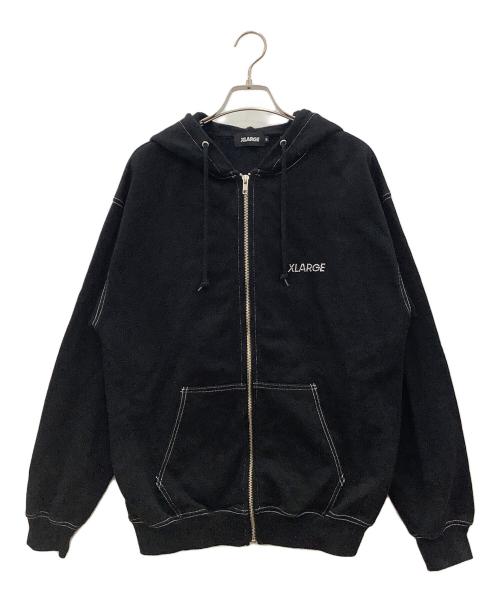 X-LARGE（エクストララージ）X-LARGE (エクストララージ) ジップパーカー　X-LARGE　メンズ ブラック サイズ:SIZE Mの古着・服飾アイテム