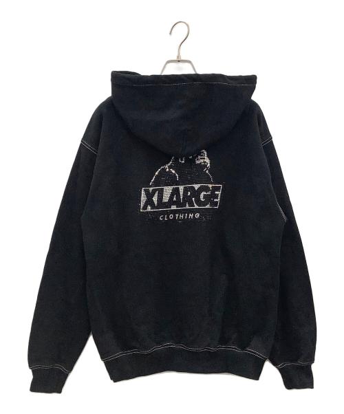 X-LARGE（エクストララージ）X-LARGE (エクストララージ) ジップパーカー　X-LARGE　メンズ ブラック サイズ:SIZE Mの古着・服飾アイテム
