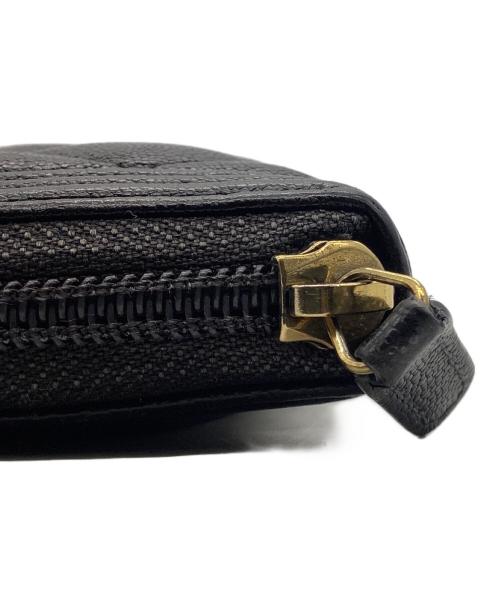 CHANEL（シャネル）CHANEL (シャネル) ラウンドファスナー財布　CHANEL　ボーイシャネル　キャビアスキン ブラックの古着・服飾アイテム