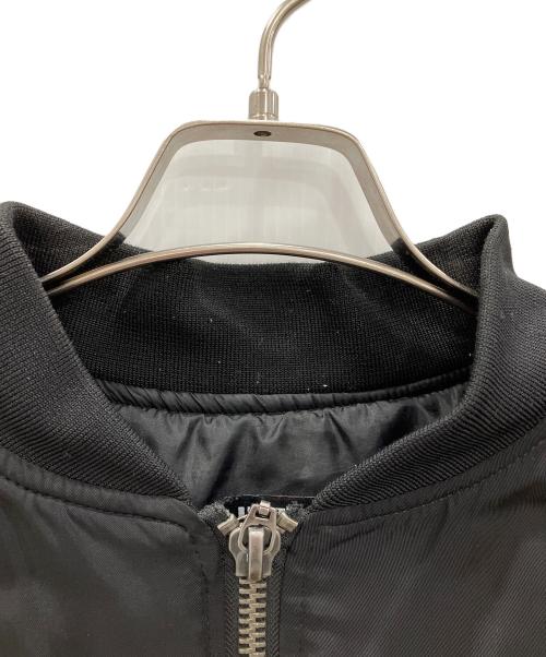 I AM WHAT I AM（アイアム・ウェイト・アイアム）I AM WHAT I AM (アイアム・ウェイト・アイアム) MA-1ジャケット　I AM WHAT I AM　メンズ　ブラック　ニオイ有 ブラック サイズ:Lの古着・服飾アイテム