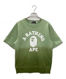 A BATHING APE（アベイシングエイプ）の古着「半袖カットソー」｜グリーン