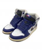 NIKEナイキ）の古着「ハイカットスニーカー」｜ホワイト×ブルー