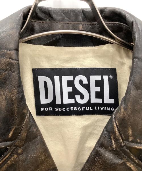 DIESEL（ディーゼル）DIESEL (ディーゼル) ダブルライダースジャケット ブラック サイズ:M　　　　　　　の古着・服飾アイテム