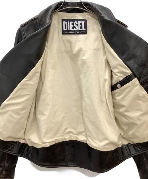 DIESEL（ディーゼル）DIESEL (ディーゼル) ダブルライダースジャケット ブラック サイズ:M　　　　　　　の古着・服飾アイテム