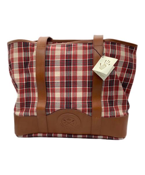 WINE LABEL for SHIPS（ワインレーベル フォーシップス）WINE LABEL for SHIPS (ワインレーベル フォーシップス) トートバッグ レッドの古着・服飾アイテム