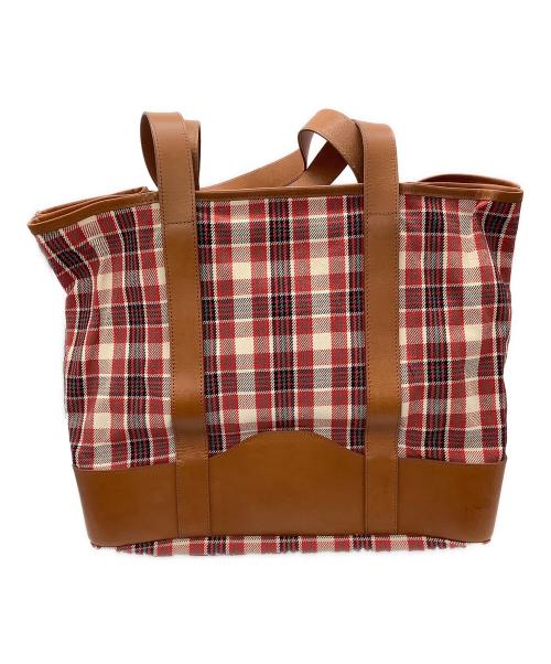 WINE LABEL for SHIPS（ワインレーベル フォーシップス）WINE LABEL for SHIPS (ワインレーベル フォーシップス) トートバッグ レッドの古着・服飾アイテム