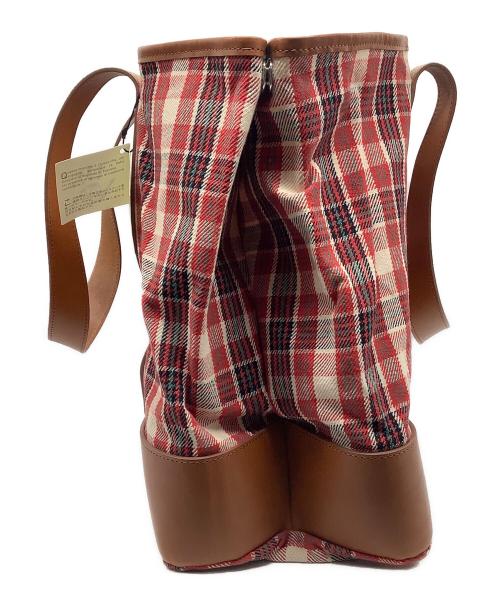 WINE LABEL for SHIPS（ワインレーベル フォーシップス）WINE LABEL for SHIPS (ワインレーベル フォーシップス) トートバッグ レッドの古着・服飾アイテム