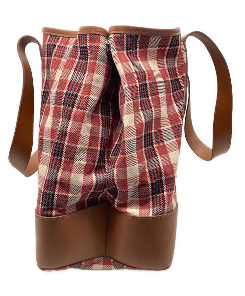 WINE LABEL for SHIPS（ワインレーベル フォーシップス）WINE LABEL for SHIPS (ワインレーベル フォーシップス) トートバッグ レッドの古着・服飾アイテム