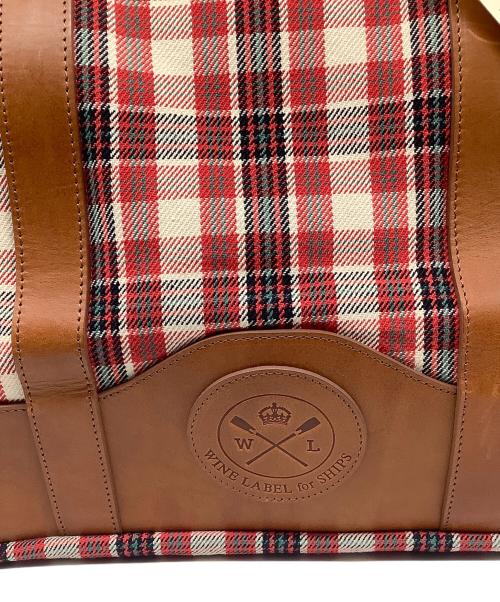 WINE LABEL for SHIPS（ワインレーベル フォーシップス）WINE LABEL for SHIPS (ワインレーベル フォーシップス) トートバッグ レッドの古着・服飾アイテム