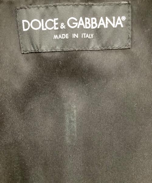 DOLCE & GABBANA（ドルチェ＆ガッバーナ）DOLCE & GABBANA (ドルチェ＆ガッバーナ) ラムレザージャケット　メンズ　ブラック ブラック サイズ:SIZE 48の古着・服飾アイテム