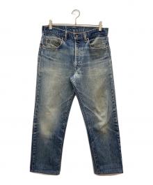 LEVI'S（リーバイス）の古着「ビンテージデニムパンツ　LEVI'S　70’s 66前期 ボタン裏5 42TALON バックポケット裏シングルステッチ」｜インディゴ