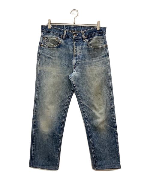 LEVI'S（リーバイス）LEVI'S (リーバイス) ビンテージデニムパンツ　LEVI'S　70’s 66前期 ボタン裏5 42TALON バックポケット裏シングルステッチ インディゴ サイズ:SIZE 83.5cm (W33)の古着・服飾アイテム