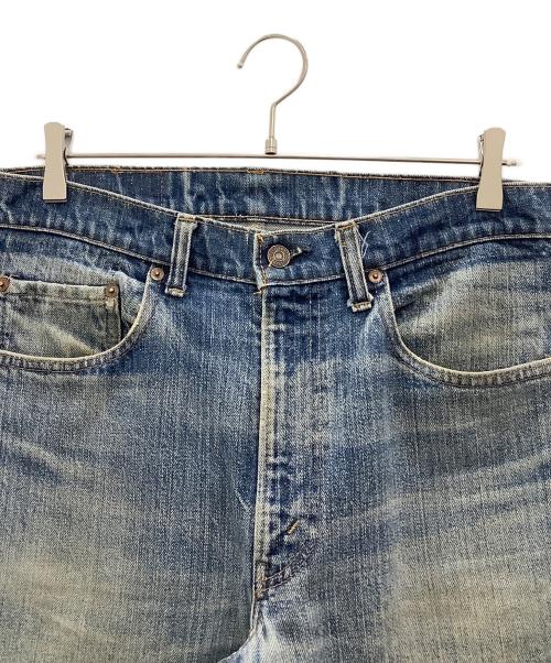 LEVI'S（リーバイス）LEVI'S (リーバイス) ビンテージデニムパンツ　LEVI'S　70’s 66前期 ボタン裏5 42TALON バックポケット裏シングルステッチ インディゴ サイズ:SIZE 83.5cm (W33)の古着・服飾アイテム