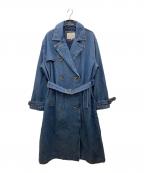 LEVI'Sリーバイス）の古着「デニムトレンチコート　LEVI'S　タグ付　ネイビー」｜ネイビー