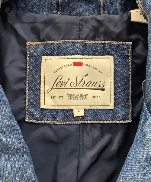 LEVI'S（リーバイス）LEVI'S (リーバイス) デニムトレンチコート　LEVI'S　タグ付　ネイビー ネイビー サイズ:Lサイズの古着・服飾アイテム