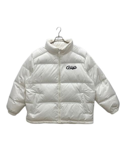 GAP（ギャップ）GAP (ギャップ) ダウンジャケット　GAP　メンズ　ホワイト　2022年秋冬　各所ヨゴレ有 ホワイト サイズ:Lの古着・服飾アイテム