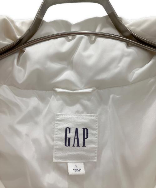 GAP（ギャップ）GAP (ギャップ) ダウンジャケット　GAP　メンズ　ホワイト　2022年秋冬　各所ヨゴレ有 ホワイト サイズ:Lの古着・服飾アイテム