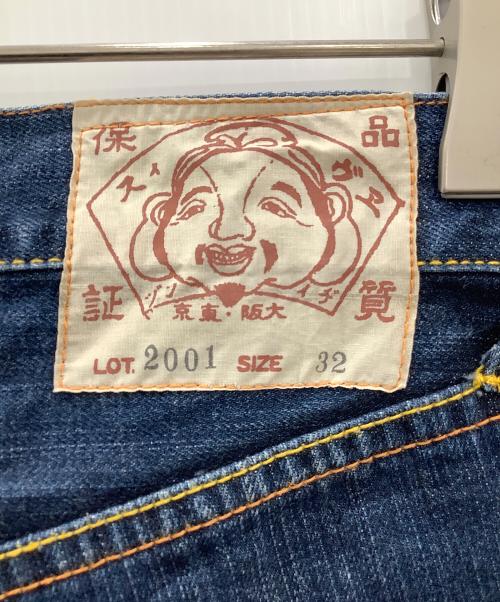 EVISU（エヴィス）EVISU (エヴィス) デニムハーフパンツ EVISU 	メンズ インディゴ 2001 ビックカモメ インディゴ サイズ:32の古着・服飾アイテム