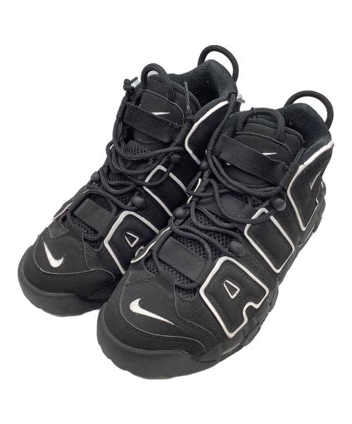 NIKE（ナイキ）NIKE (ナイキ) スニーカー　NIKE　メンズ　ブラック　AIR MORE UP TEMPO(エアモアアップテンポ) ブラック サイズ:26の古着・服飾アイテム