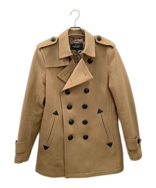 BURBERRY BLACK LABEL（バーバリーブラックレーベル）BURBERRY BLACK LABEL (バーバリーブラックレーベル) Pコート　BURBERRY BLACK LABEL　メンズ　ベージュ ベージュ サイズ:Mの古着・服飾アイテム