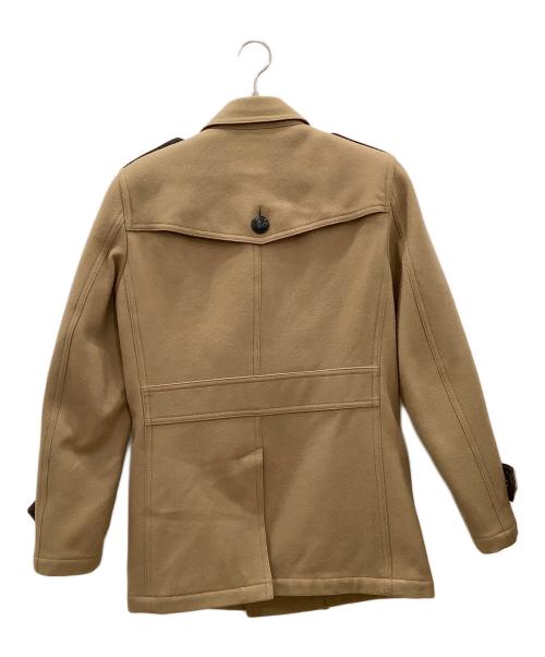 BURBERRY BLACK LABEL（バーバリーブラックレーベル）BURBERRY BLACK LABEL (バーバリーブラックレーベル) Pコート　BURBERRY BLACK LABEL　メンズ　ベージュ ベージュ サイズ:Mの古着・服飾アイテム