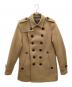 BURBERRY BLACK LABEL（バーバリーブラックレーベル）の古着「Pコート　BURBERRY BLACK LABEL　メンズ　ベージュ」｜ベージュ