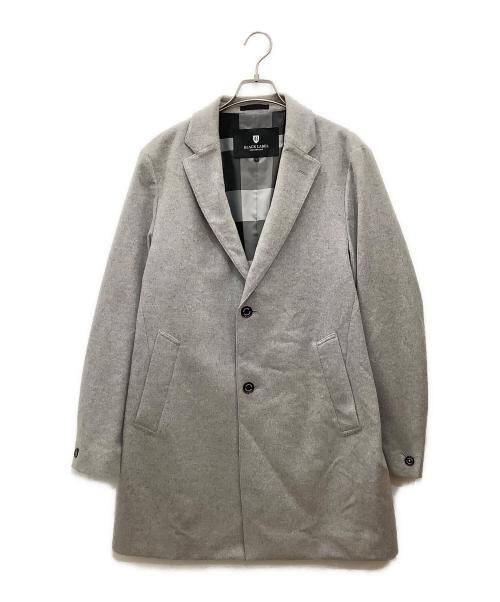 BLACK LABEL CRESTBRIDGE（ブラックレーベル クレストブリッジ）BLACK LABEL CRESTBRIDGE (ブラックレーベル クレストブリッジ) チェスターコート　BLACK LABEL CRESTBRIDGE　メンズ　グレー　 グレー サイズ:SIZE Lの古着・服飾アイテム
