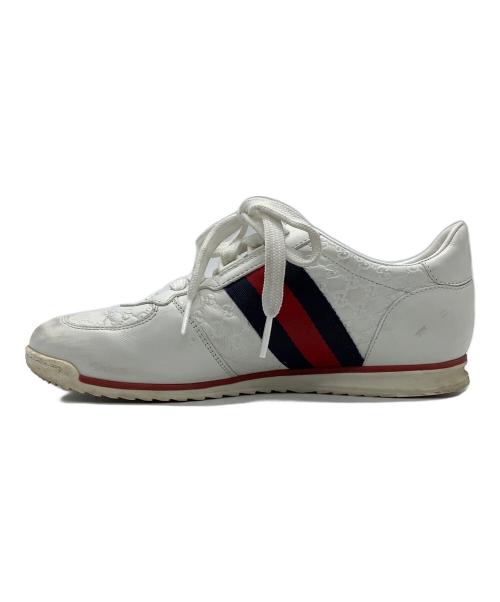 GUCCI（グッチ）GUCCI (グッチ) スニーカー　GUCCI　	レディース　ホワイト ホワイト サイズ:36　1/2の古着・服飾アイテム