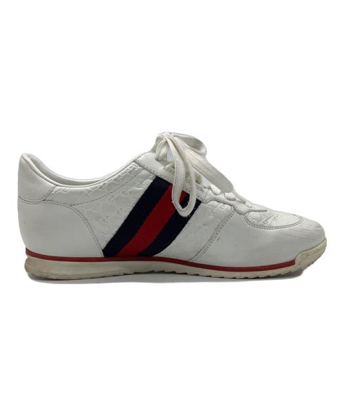 GUCCI（グッチ）GUCCI (グッチ) スニーカー　GUCCI　	レディース　ホワイト ホワイト サイズ:36　1/2の古着・服飾アイテム