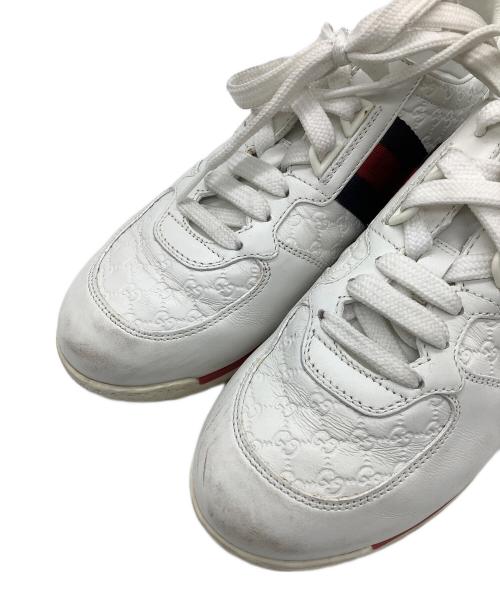 GUCCI（グッチ）GUCCI (グッチ) スニーカー　GUCCI　	レディース　ホワイト ホワイト サイズ:36　1/2の古着・服飾アイテム