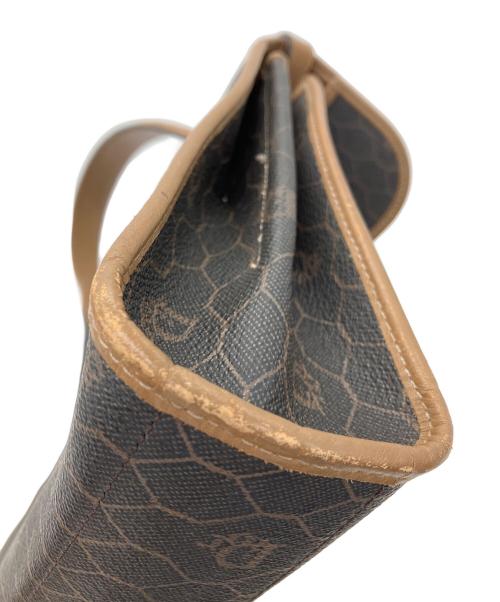 Christian Dior（クリスチャン ディオール）Christian Dior (クリスチャン ディオール) ハンドバッグ　Christian Dior　ブラウン　ハニカム　角スレ有 ブラウンの古着・服飾アイテム