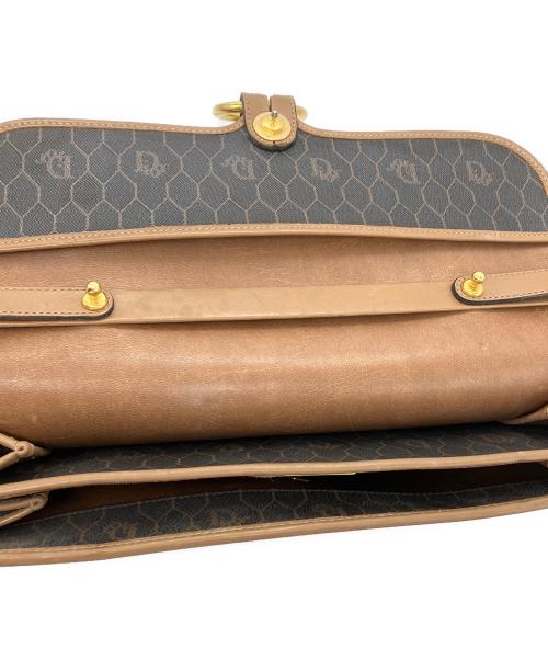 Christian Dior（クリスチャン ディオール）Christian Dior (クリスチャン ディオール) ハンドバッグ　Christian Dior　ブラウン　ハニカム　角スレ有 ブラウンの古着・服飾アイテム