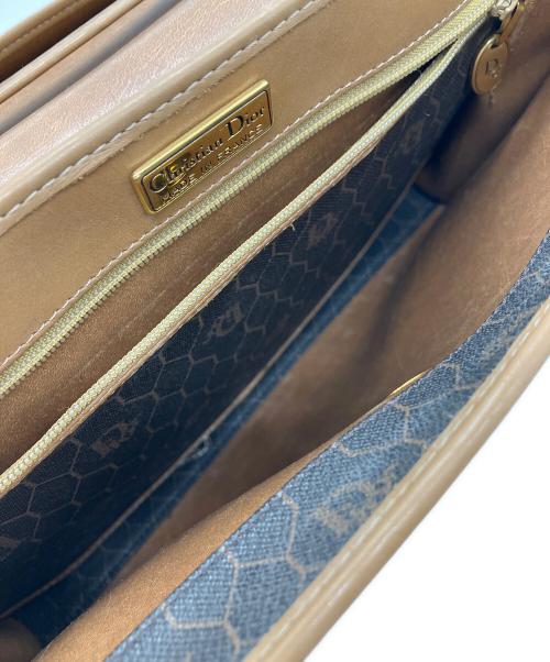 Christian Dior（クリスチャン ディオール）Christian Dior (クリスチャン ディオール) ハンドバッグ　Christian Dior　ブラウン　ハニカム　角スレ有 ブラウンの古着・服飾アイテム