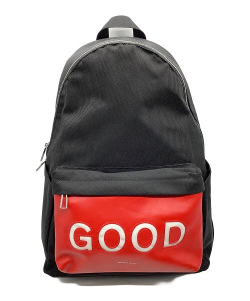 PS Paul Smith（ＰＳポールスミス）PS Paul Smith (ＰＳポールスミス) リュック　ブラック×レッド ブラック×レッドの古着・服飾アイテム