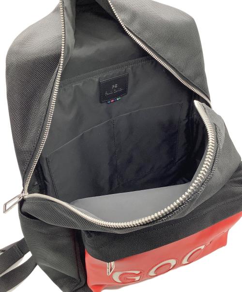 PS Paul Smith（ＰＳポールスミス）PS Paul Smith (ＰＳポールスミス) リュック　ブラック×レッド ブラック×レッドの古着・服飾アイテム