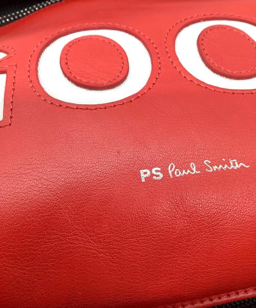 PS Paul Smith（ＰＳポールスミス）PS Paul Smith (ＰＳポールスミス) リュック　ブラック×レッド ブラック×レッドの古着・服飾アイテム