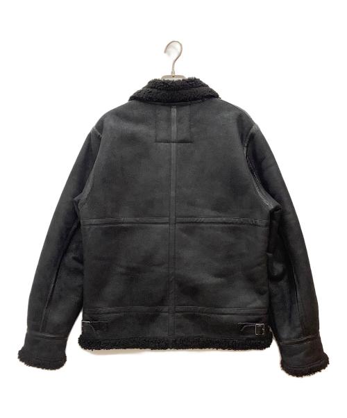 ALPHA（アルファ）ALPHA (アルファ) ムートンジャケット　ALPHA　メンズ　ブラック ブラック サイズ:SIZE Mの古着・服飾アイテム