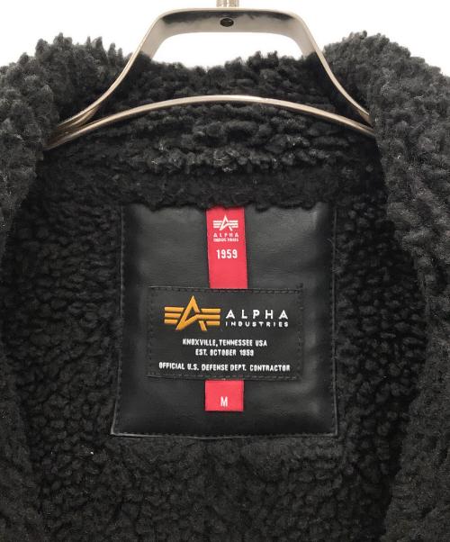 ALPHA（アルファ）ALPHA (アルファ) ムートンジャケット　ALPHA　メンズ　ブラック ブラック サイズ:SIZE Mの古着・服飾アイテム