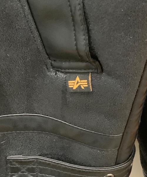 ALPHA（アルファ）ALPHA (アルファ) ムートンジャケット　ALPHA　メンズ　ブラック ブラック サイズ:SIZE Mの古着・服飾アイテム