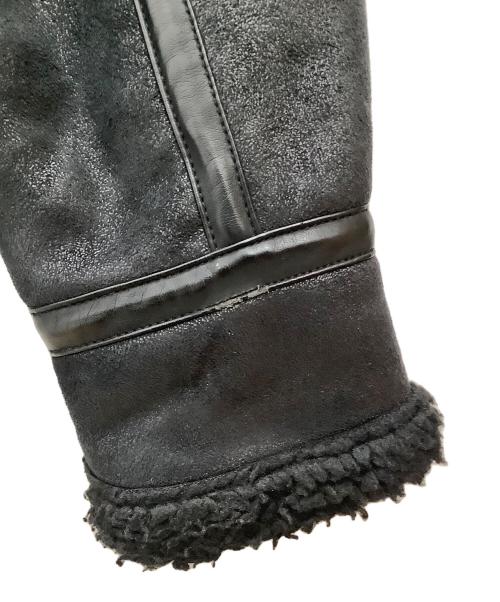 ALPHA（アルファ）ALPHA (アルファ) ムートンジャケット　ALPHA　メンズ　ブラック ブラック サイズ:SIZE Mの古着・服飾アイテム