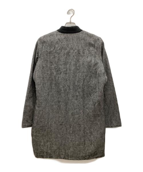 SOUMO（ソウモ）SOUMO (ソウモ) リネン混チェスターコート　SOUMO　メンズ　グレー グレー サイズ:3の古着・服飾アイテム