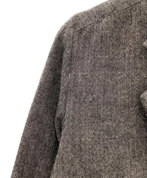 SOUMO（ソウモ）SOUMO (ソウモ) リネン混チェスターコート　SOUMO　メンズ　グレー グレー サイズ:3の古着・服飾アイテム