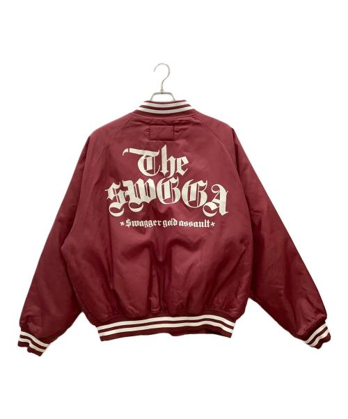 SWAGGER（スワッガー）SWAGGER (スワッガー) スタジャン　SWAGGER　メンズ　レッド　SWGJKT-183 レッド サイズ:XLの古着・服飾アイテム