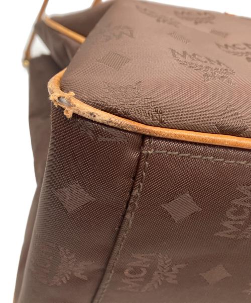 MCM（エムシーエム）MCM (エムシーエム) ナイロントートバッグ　MCM　ブラウン ブラウンの古着・服飾アイテム
