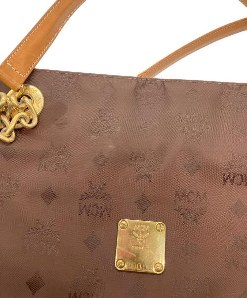 MCM（エムシーエム）MCM (エムシーエム) ナイロントートバッグ　MCM　ブラウン ブラウンの古着・服飾アイテム