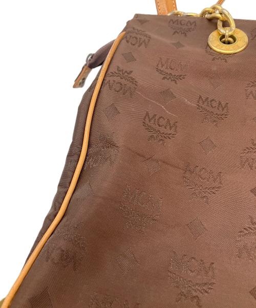 MCM（エムシーエム）MCM (エムシーエム) ナイロントートバッグ　MCM　ブラウン ブラウンの古着・服飾アイテム